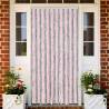 Fly Curtain Silver Grey and Pink 56x185 cm Chenille Colour grey and pink Size 56 x 185 cm 