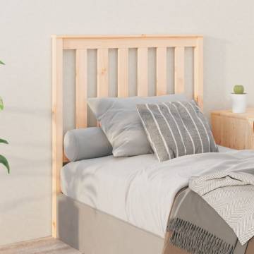 Stylish Solid Wood Pine Bed Headboard - 96x6x101 cm