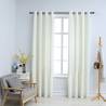 Blackout Curtains with Rings 2 pcs Velvet Cream 140x175 cm Colour cream Size 140 x 175 cm Quantity in Package 2 