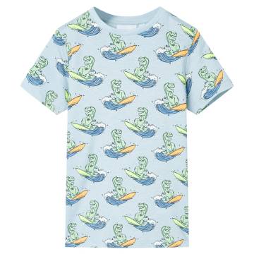 Kids' Short Sleeve Pyjamas in Light Blue - Size 128