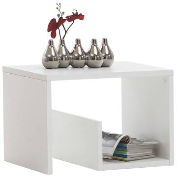 FMD Coffee Table 2-in-1 - Modern White Design | Hipomarket