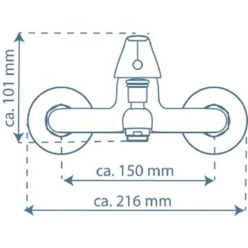 SCHÜTTE ATHOS PLUS Chrome Bath Mixer - Premium Quality Tap