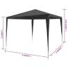 Party Tent 3x3 m PE Anthracite - Ideal for Outdoor Gatherings