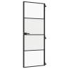 Interior Door Slim Black 76x201.5 cm | Modern Glass Design