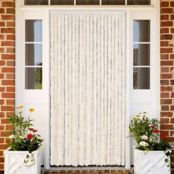 Fly Curtain Beige and White 100x200 cm - Keep Insects Out