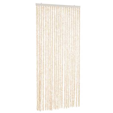 Fly Curtain Beige and White 100x200 cm - Keep Insects Out