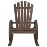 Rocking Adirondack Chair - Solid Fir Wood for Outdoor Comfort