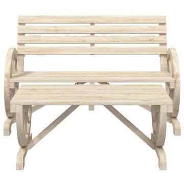 2 Piece Garden Lounge Set - Elegant Solid Wood Fir Furniture