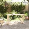 Garden Table 115x55 cm - Solid Fir Wood for Outdoor Dining