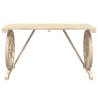 Garden Table 115x55 cm - Solid Fir Wood for Outdoor Dining