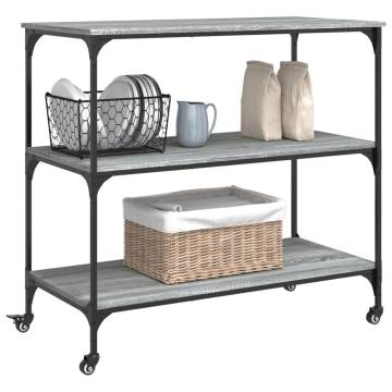 Kitchen Trolley Grey Sonoma - Stylish Storage Solution