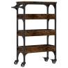 Kitchen Trolley Smoked Oak - Stylish Storage Solution