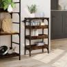 Kitchen Trolley Smoked Oak - Stylish Storage Solution