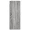 Wall Mounted Cabinets 2 pcs Grey Sonoma Wood | HIPO Market