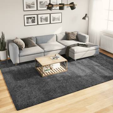 Rug OVIEDO Short Pile Anthracite 240x340 cm - Hipomarket