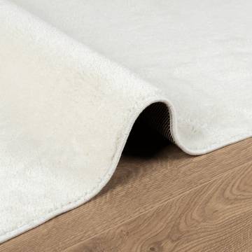 Rug OVIEDO Short Pile Cream 240x240 cm - Comfort & Style