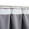 Blackout Curtains with Hooks - Grey 140x175 cm | Hipomarket