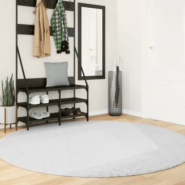 Rug OVIEDO Short Pile Grey Ø 200 cm - Comfort & Style