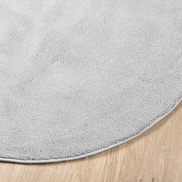 Rug OVIEDO Short Pile Grey Ø 200 cm - Comfort & Style