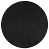 Rug OVIEDO Short Pile Black Ø 240 cm | Hipomarket UK