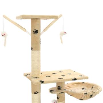 Cat Tree with Sisal Scratching Posts - 230-250 cm Beige