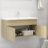 Sink Cabinet with Built-in Basin - Sonoma Oak | HipoMarket