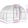 Outdoor Chicken Coop 3x2x2m - Galvanised Steel & Durable