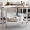 Kitchen Work Table 110x55x85 cm Stainless Steel Size 110 x 55 x 85 cm Quantity in Package 1 