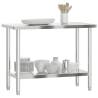 Stainless Steel Kitchen Work Table 110x55x85 cm - HipoMarket