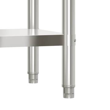 Stainless Steel Kitchen Work Table 110x55x85 cm - HipoMarket