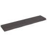 Wall Shelf Dark Brown Solid Oak - 140x30cm | HipoMarket