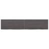 Wall Shelf Dark Brown Solid Oak - 140x30cm | HipoMarket