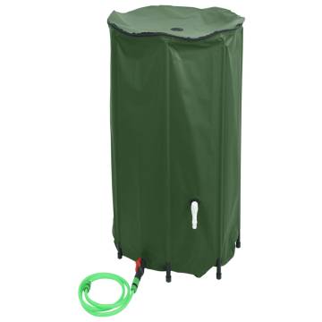 Foldable 380L Water Tank with Tap - Durable PVC Design