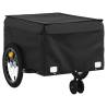 Sturdy Black Bike Trailer - 45 kg Iron Cargo Capacity