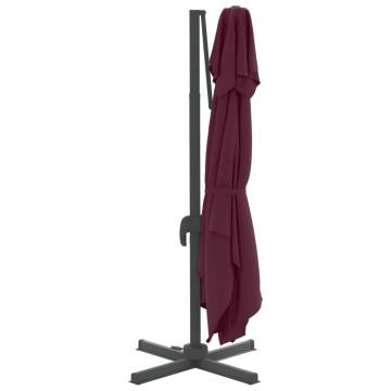 Double Top Cantilever Umbrella Bordeaux Red 300x300 cm