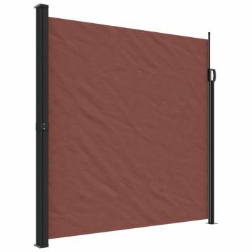 Retractable Side Awning Brown 200x600 cm | Hipo Market