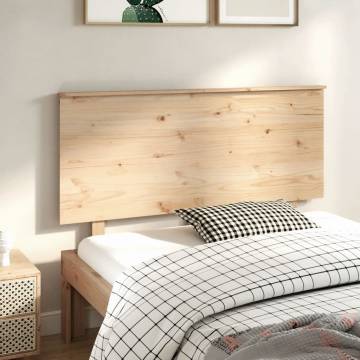 Stylish Solid Wood Pine Bed Headboard - 139x6x82.5 cm