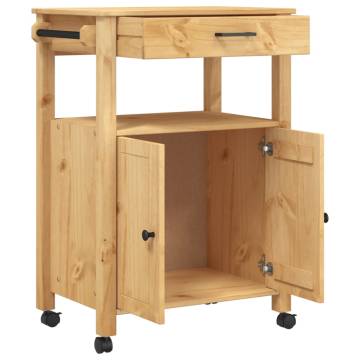 Kitchen Trolley MONZA | Solid Pine Wood | 60x40x90 cm