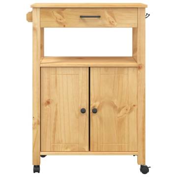 Kitchen Trolley MONZA | Solid Pine Wood | 60x40x90 cm