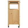 Kitchen Trolley MONZA | Solid Pine Wood | 60x40x90 cm