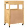 Kitchen Trolley MONZA | Solid Pine Wood | 60x40x90 cm