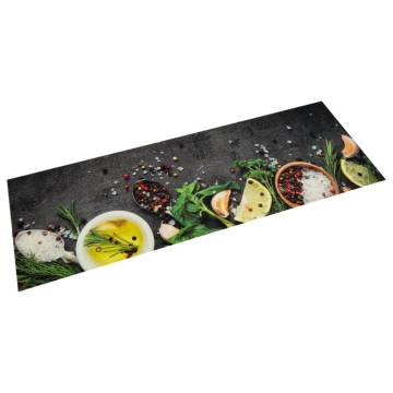 Kitchen Rug Washable Spices 60x180 cm Velvet - Shop Now