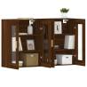 Wall Mounted Cabinets 2 pcs Brown Oak - Stylish Storage Solution