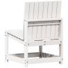 White Solid Wood Garden Chair - 50.5x55x77 cm | Hipo Market