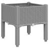 Garden Planter with Legs - Light Grey 40x40x42 cm | HipoMarket