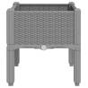 Garden Planter with Legs - Light Grey 40x40x42 cm | HipoMarket