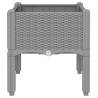 Garden Planter with Legs - Light Grey 40x40x42 cm | HipoMarket