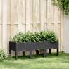 Garden Planter with Legs Black 120x40x42 cm PP Colour black Size 120 x 40 x 42 cm Quantity in Package 1 