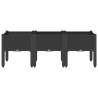 Garden Planter with Legs Black - 120x40x42 cm | HipoMarket