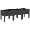 Garden Planter with Legs Black - 120x40x42 cm | HipoMarket